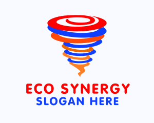 Colorful Tornado Spiral logo