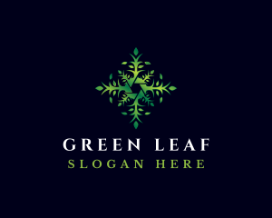 Organic Lens Leaf logo