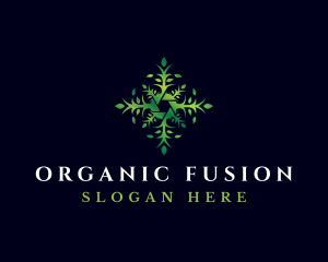 Organic Lens Leaf logo