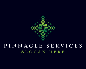 Organic Lens Leaf logo