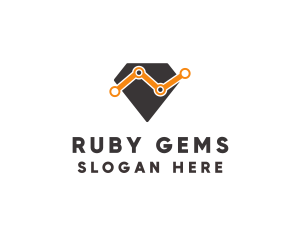 Diamond Gem Statistics logo design