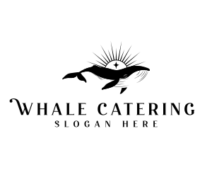 Wildlife Animal Whale logo