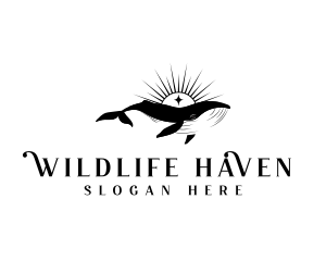 Wildlife Animal Whale logo