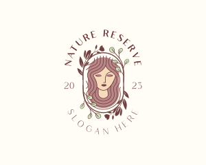 Nature Floral Woman Spa logo design