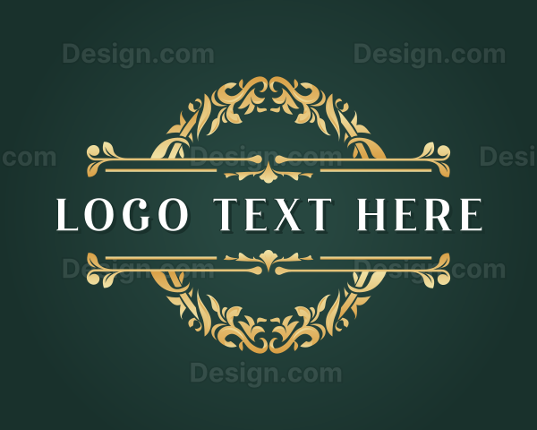 Elegant Floral Ornament Logo