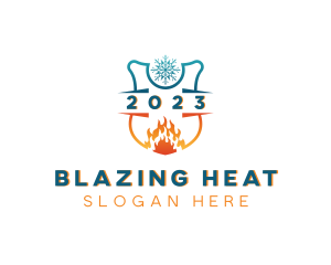 Ventilation Cooling Heating logo design