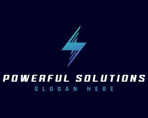 Electric Lightning  Technology logo design