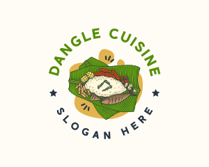 Filipino Banana Leaf Cuisine logo design