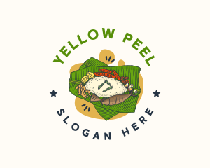 Filipino Banana Leaf Cuisine logo design