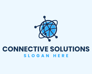 Global Communication Network logo design
