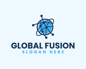 Global Communication Network logo design