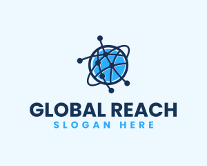 Global Communication Network logo design