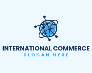 Global Communication Network logo design