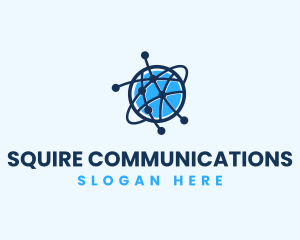 Global Communication Network logo design