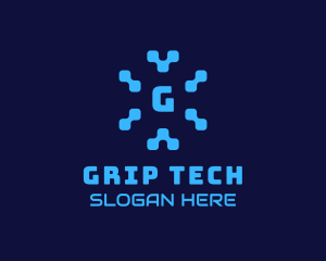 Pixel Tech Software App logo design