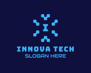 Pixel Tech Software App logo design