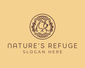 Grizzly Bear Wildlife logo
