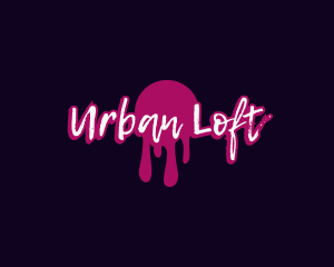 Urban Graffiti Drip logo design