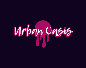 Urban Graffiti Drip logo design