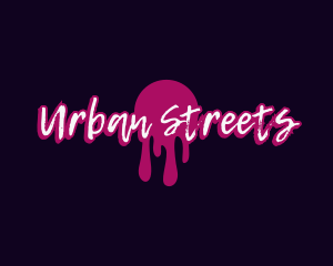 Urban Graffiti Drip logo design