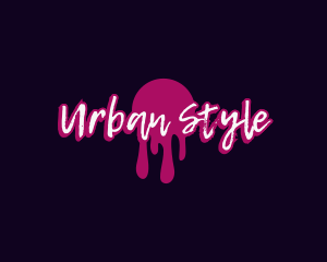 Urban Graffiti Drip logo design