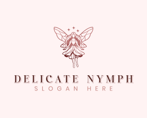 Whimsical Fairy Wings logo design