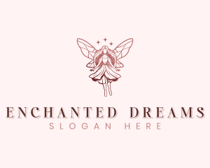 Whimsical Fairy Wings logo design