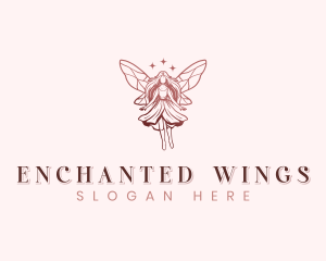 Whimsical Fairy Wings logo design