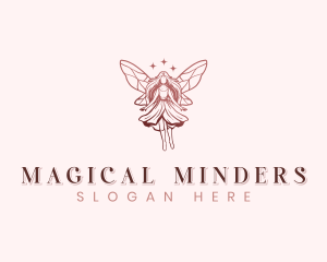 Whimsical Fairy Wings logo design