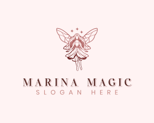 Whimsical Fairy Wings logo design