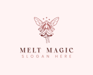 Whimsical Fairy Wings logo design