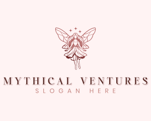 Whimsical Fairy Wings logo design