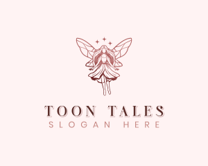 Whimsical Fairy Wings logo design