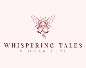 Whimsical Fairy Wings logo design