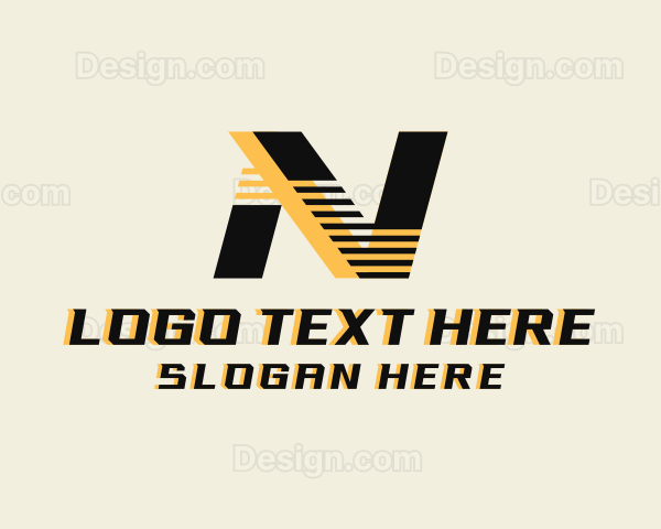 Professional Business Letter N Logo