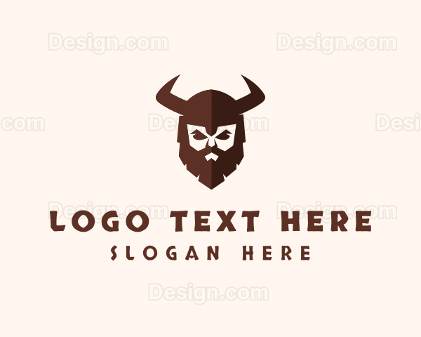 Medieval Barbarian Warrior Logo