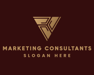 Consultant Company Triangle logo design