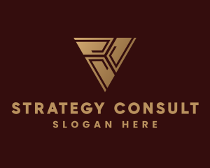 Consultant Company Triangle logo design