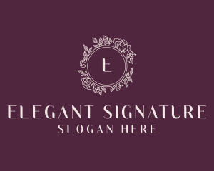 Elegant Floral Garden logo design