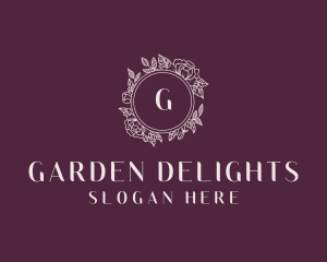 Elegant Floral Garden logo design