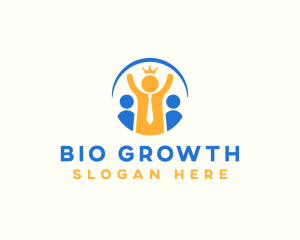 Employee Career Leadership Growth logo design