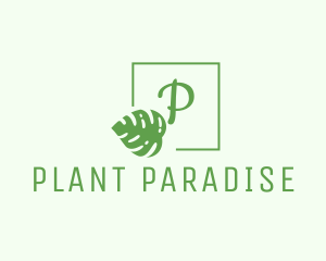 Tropical Leaf Plant Spa logo design