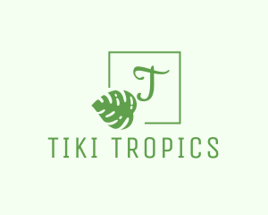 Tropical Leaf Plant Spa logo design