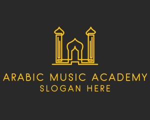 Golden Arabic Temple  logo