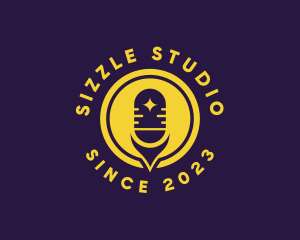 Microphone Streaming Studio logo design