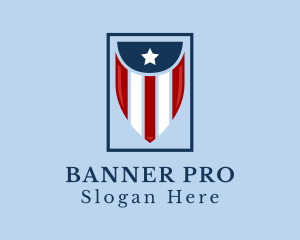 American Banner Flag logo design