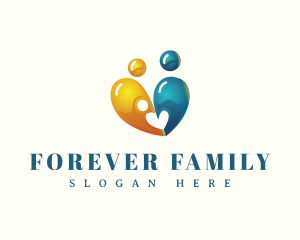 Loving Family Heart logo design