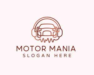 Car Headphones Audio logo design