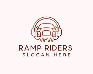 Car Headphones Audio logo design