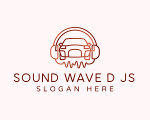 Car Headphones Audio logo design